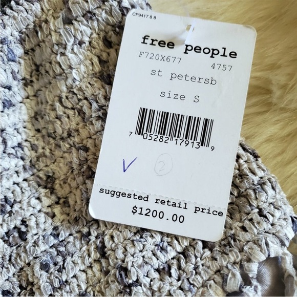 Free People FP Spun St Petersburg Lattice Maxi Dress Size S NWT - Picture 10 of 14